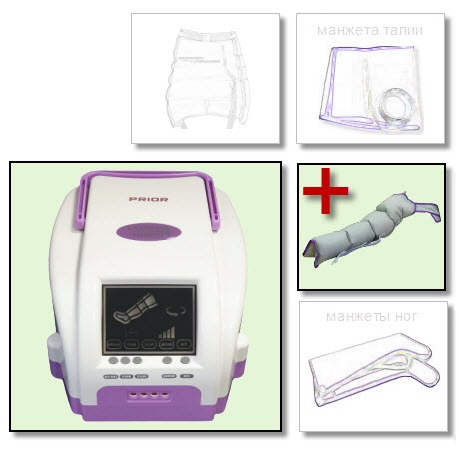 LymphaNorm Prior + манжета рука (без манжет для ног) — аппарат для прессотерапии и лимфодренажа для дома