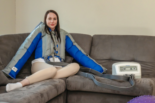 lympha press mini new + комбинезон + куртка — профессиональный аппарат для прессотерапии и лимфодренажа фото 7