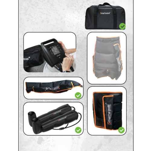 Массажер Smartwave 401 комплект с манжетами для ног и манжетой для талии и манжетой для руки